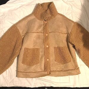 Love Riche Tan Sherpa Jacket